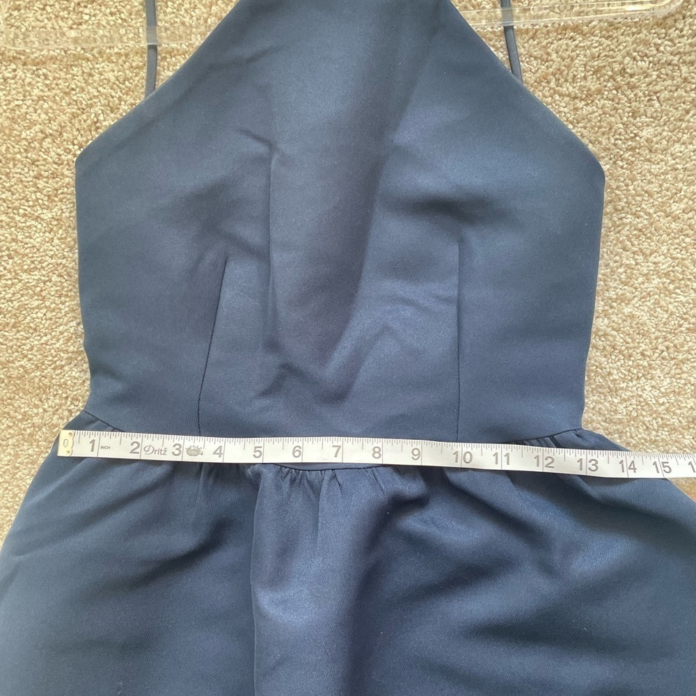 Tobi Blue Mini Dress size small backless party dress bridesmaid cocktail - Picture 6 of 6